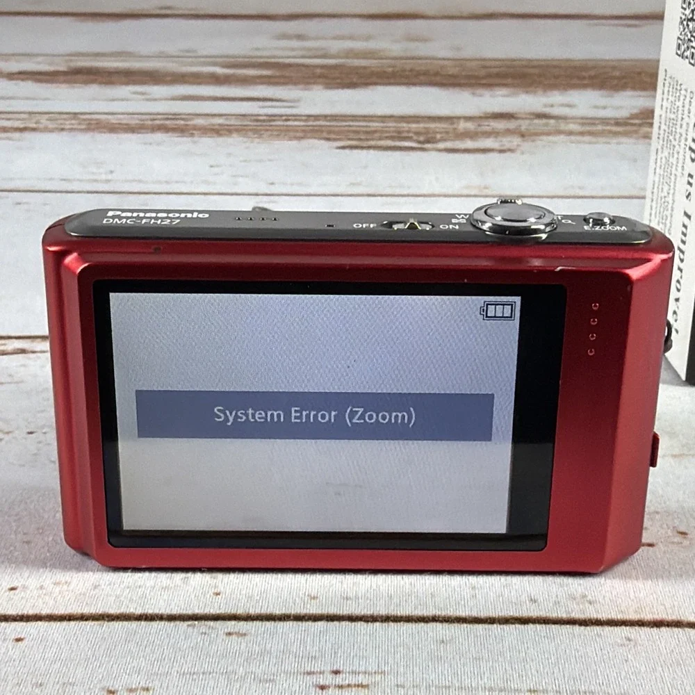 Panasonic Lumix DMC-FH27 16MP Camera AS-IS System Error Zoom Parts